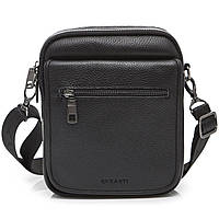 Сумка чоловіча містка з натуральної шкіри Tiding Bag TD-20416 чорна