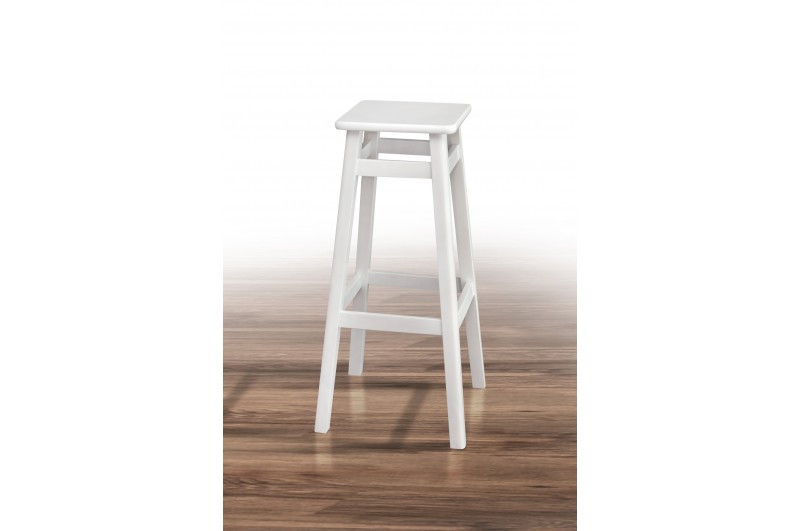Табурет барний квадратний В800, білий, фото 1