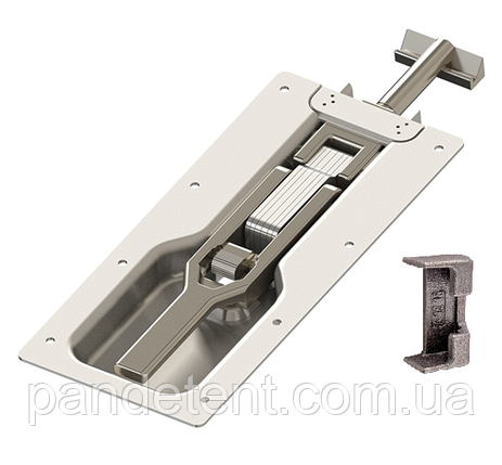 Замок борту причепа (комплект) 120*278 мм (цинк), фото 1