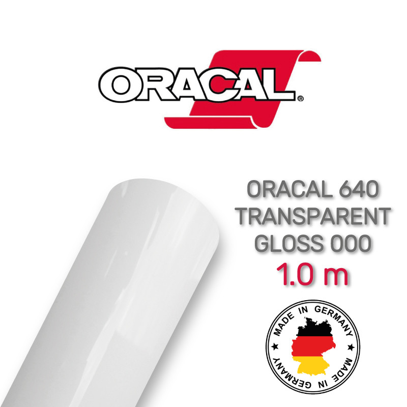 Oracal 640 Transparent Gloss 000 1 m (прозора глянсова плівка)