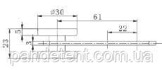 Ролик бокового тента Ø30x22x86