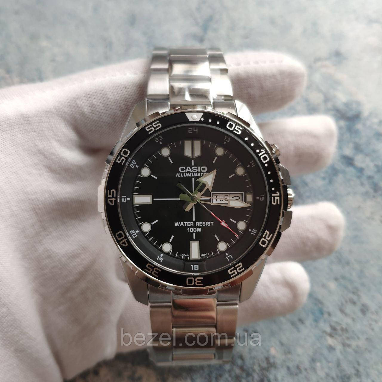 Чоловічі годинники Casio MTD-1079D-1AVCF MTD1079D-1A Касіо протиударні японські кварцові