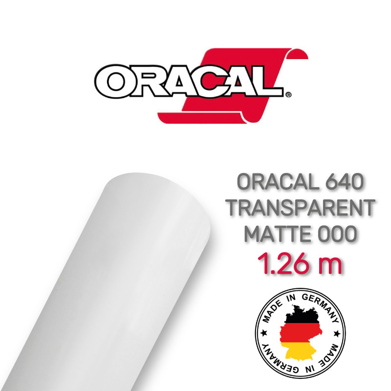 Oracal 640 Transparent Matte 000 1.26 m (прозора матова плівка), фото 1