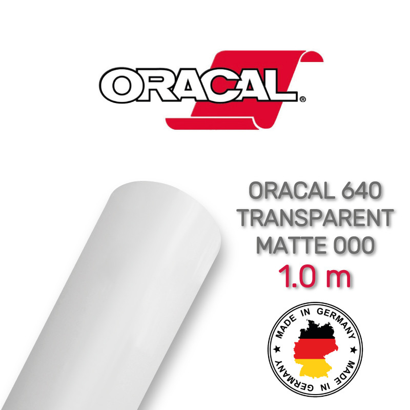 Oracal 640 Transparent Matte 000 1 m (прозора матова плівка)