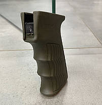 Рукоятка пістолетна для AK 47/74, гумова GRIP DLG-098-green, колір Олива, з відсіком для батарейок, фото 5