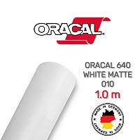 Oracal 640 White Matte 010 1 m (белая матовая пленка)