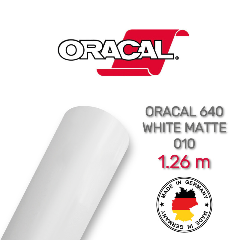 Oracal 640 White Matte 010 1.26 m (біла матова плівка)