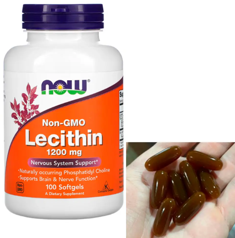 Лецитин Now Lecithin 1200 mg 100 гел капс