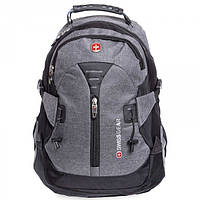 Туристический рюкзак Backpack "7225" 35л Серый городской рюкзак с водонепроницаемым чехлом, баул (NS)