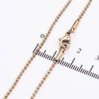 Ланцюжок "Перліна" 0,1/45 см позолота (сталь) (424589)