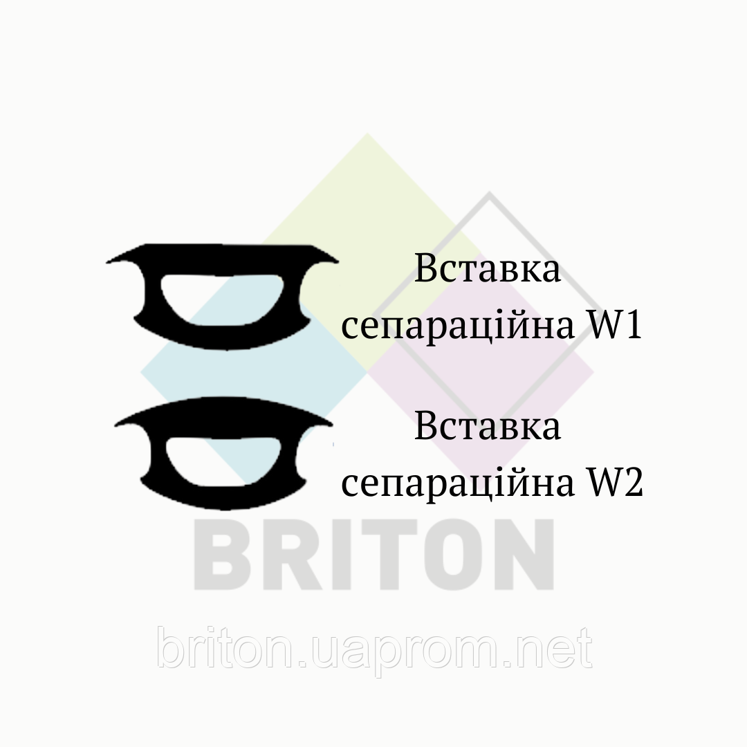 Декоративна вставка (сепараційна) для натяжних стель. Модель W-1, W-2