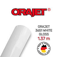 Orajet 3651 White Gloss - белая полимерная пленка для печати 1.37 m