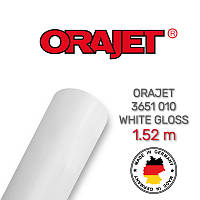 Orajet 3651 010 White Gloss - белая полимерная пленка для печати 1.52 m