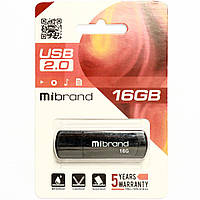 Флеш накопичувач Mibrand USB 2.0 Grizzly 16Gb Black