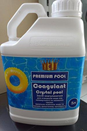 COAGULANT Сrystal POOL (для очищення води від каламутності та зважених частинок) рідкий 5 л