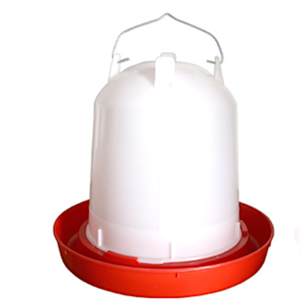 Вакуумна напувалка 13 л для птахів з ручкою і кришкою для нижнього заповнення, фото 1