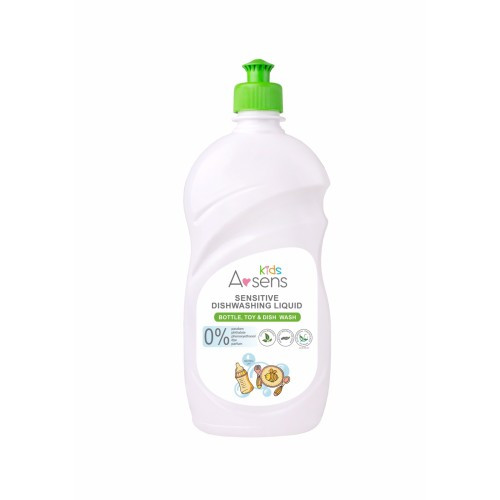 Рідина ддя миття дитячого посуду Sensitive 500 мл Acens Kids, фото 1