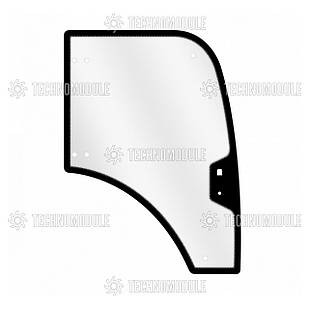 Скло двері правої YTO SK244