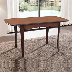 Стіл обідній Челсі Ш1260(1600)*В750*Г810, горіх темний