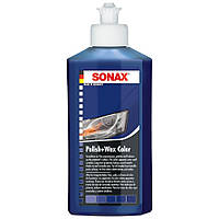 Полироль с воском Sonax Polish & Wax Color NanoPro 250 мл синий