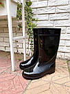 Чоловічі гумові чоботи традиційні ЧОРНІ, фото 4