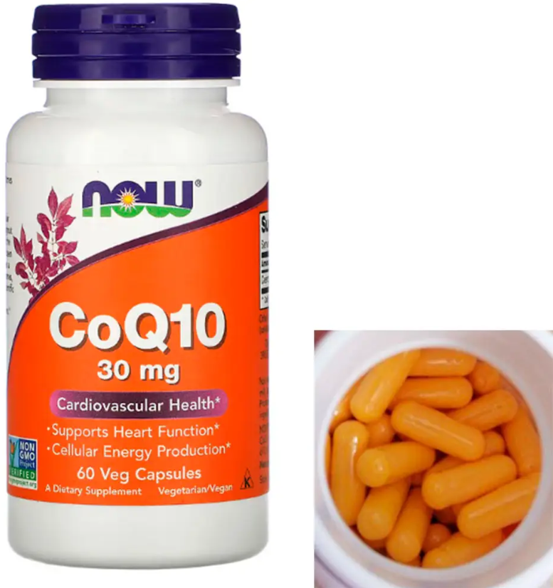Коензим Q10 NOW CoQ10 30 mg 60 капс