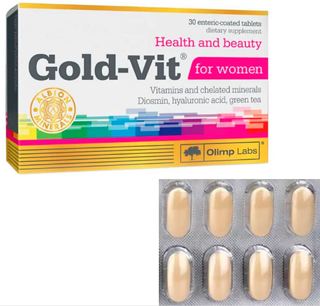 Вітаміни для жінок OLIMP Gold-Vit For Women 30 tab, фото 2