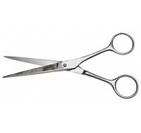 Ножницы для стрижки волос при обработке краев раны. Длина 175 мм