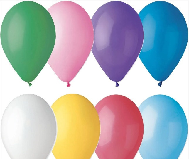 Кулька повітр. латексна 13"/33см вел. асорті №G120 №12801(100), фото 1