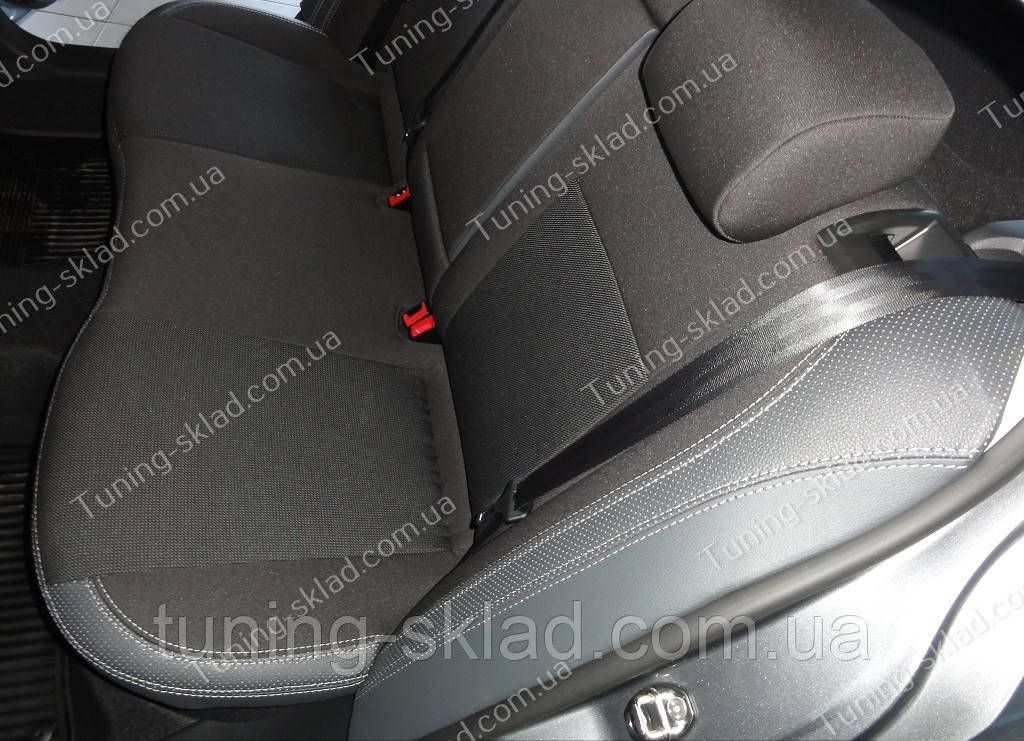 Чохли на сидіння Шкода Суперб 2 (чохли з екошкіри Skoda Superb 2 стиль Premium), фото 1
