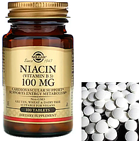 Ниацин Solgar Niacin 100 mg 100 таблеток Витамин В3