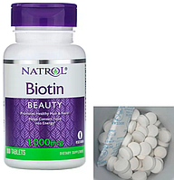 Биотин Natrol Biotin 1,000 mcg 100 таб