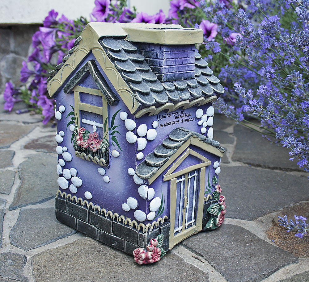 Скарбничка Будиночок моєї мрії - лавандовий гіпс Гранд Презент КГ606-5