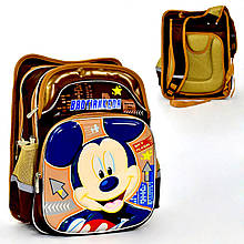 Дитячий шкільний рюкзак Мікі Маус коричневий колір