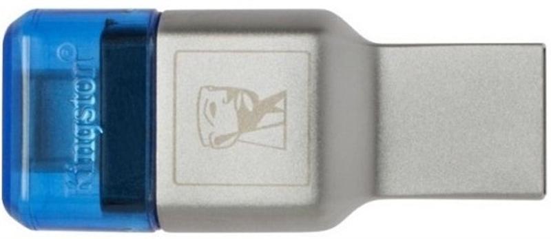 Картридер Kingston MobileLite Duo 3C Dual Interface USB3.1 Type-A and Type-C microSD (FCR-ML3C) Metall Casing - фото 2 - id-p1656976520