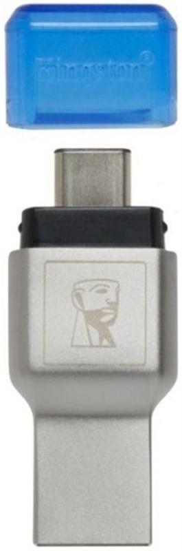 Картридер Kingston MobileLite Duo 3C Dual Interface USB3.1 Type-A and Type-C microSD (FCR-ML3C) Metall Casing - фото 4 - id-p1656976520