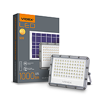 LED прожектор автономний VIDEX 1000LM 5000K 3.2V 50W