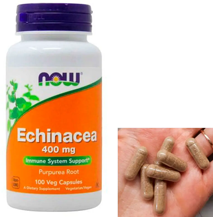 Ехінацея NOW Echinacea 400 mg 100 кап, фото 2