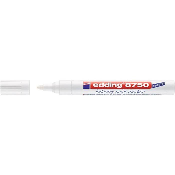 Маркер Edding 8750 промисловий білий 2-4 мм (4-8750049)