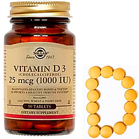 Витамин Д3 Solgar Vitamin D3 1000 IU 90 таблеток