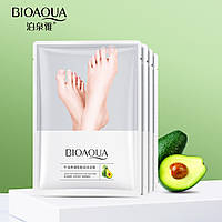 Увлажняющие и смягчающие педикюрные носочки для ног с авокадо Bioaqua Clean Skin Moisturize and Care Skin, 35г