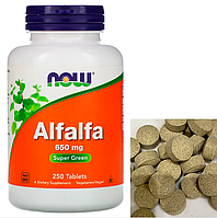 Люцерна NOW Alfalfa 650 mg 250 tab