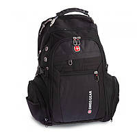 Рюкзак городской "6621 Темно-серый/Черный" 35л, походный рюкзак туристический/спортивный с чехлом (VF)
