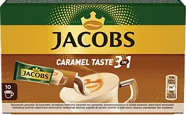 Розчинна кава Jacobs Monarch Caramel Taste 3 в 1 (10 стіків)