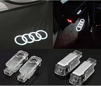 Подсветка двери с логотипом Ауди Audi A1 A3 A4 A4L A5 A6 A6L (05- ) A7 A8(04-09) A8 2шт.