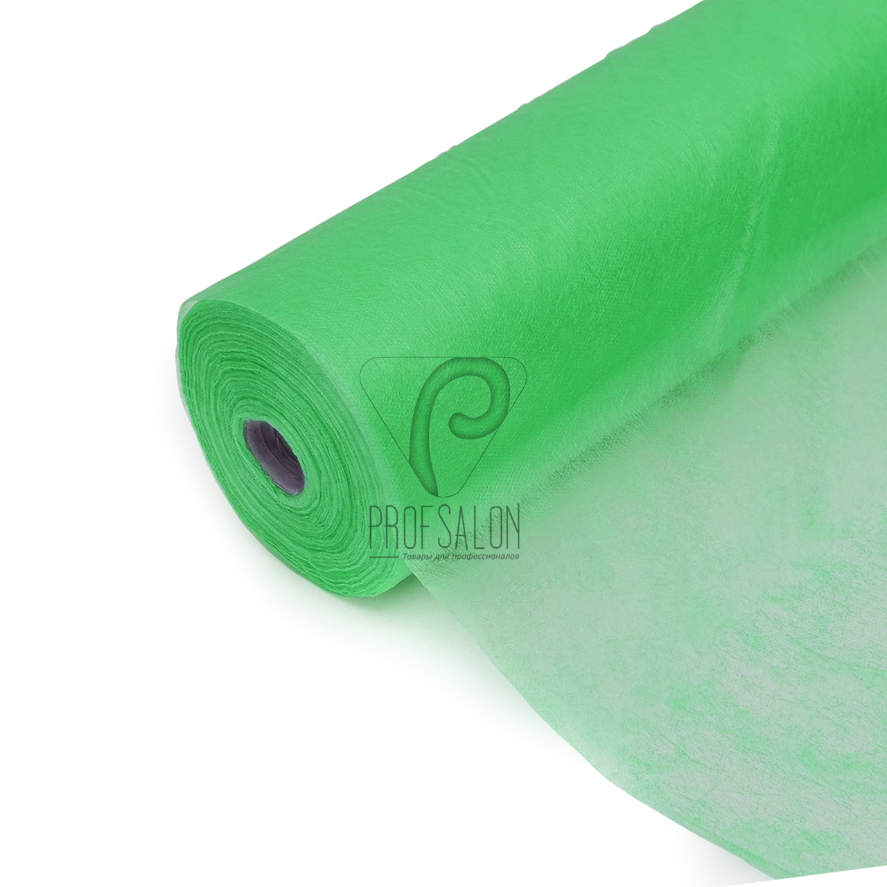 Одноразові простирадла СТАНДАРТ в рулонах 0,6х100 метрів, для салонів краси, зелені, фото 1