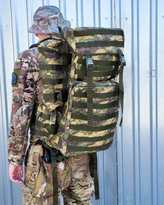 Сумка-рюкзак баул 100 л військовий непромокальний Oxford 600D Камуфляж