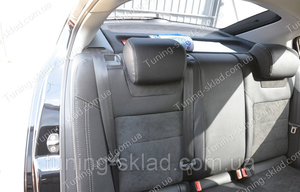 Чохли на Шкоду Октавія А5 (авточохли Skoda Octavia A5, Lether style), фото 1