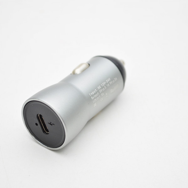 Автомобільна зарядка Veron Car Charger H-406C QC3.0 3.1A Type-C, фото 1