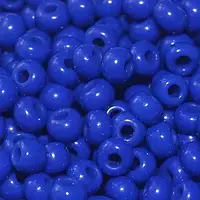 Чешский бисер Preciosa 10/0 №33050, натуральный синий яркий, 50 грамм